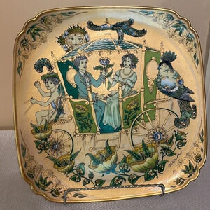 Hutschenreuther Ole winther plate collectible China wedding vintage 1978 gold